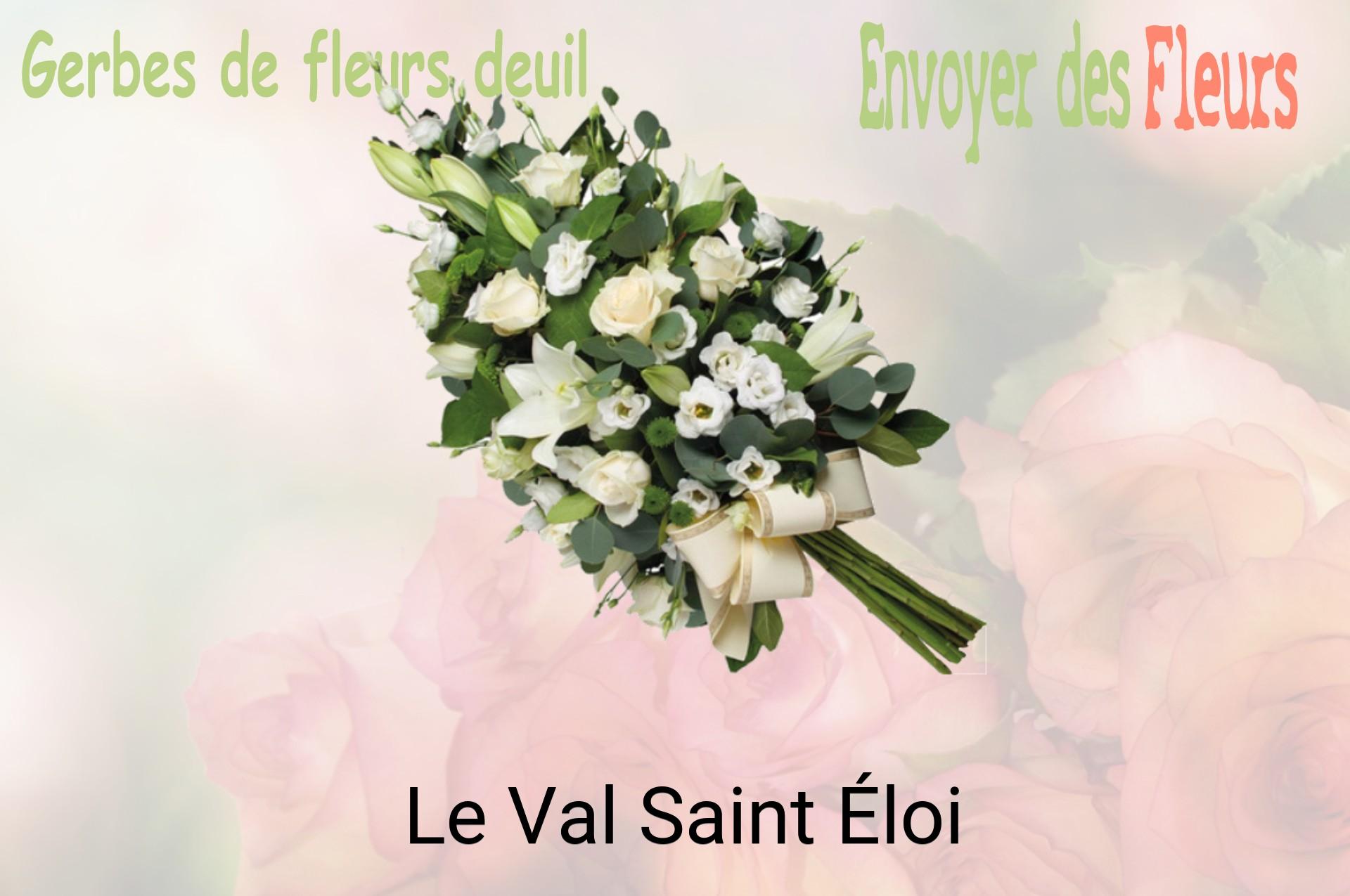 Gerbe de fleurs de deuil livrée à Le Val-Saint-Éloi